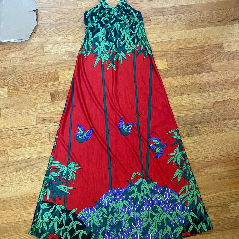 Rare 70s Tori Richard Hawaiian Maxi Dress!! Gem